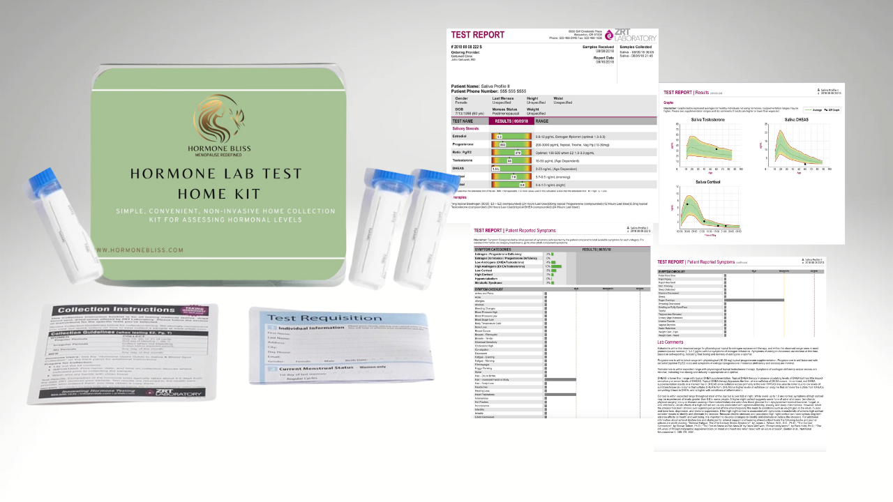 Hormone Trio Home Saliva Lab Test Kit