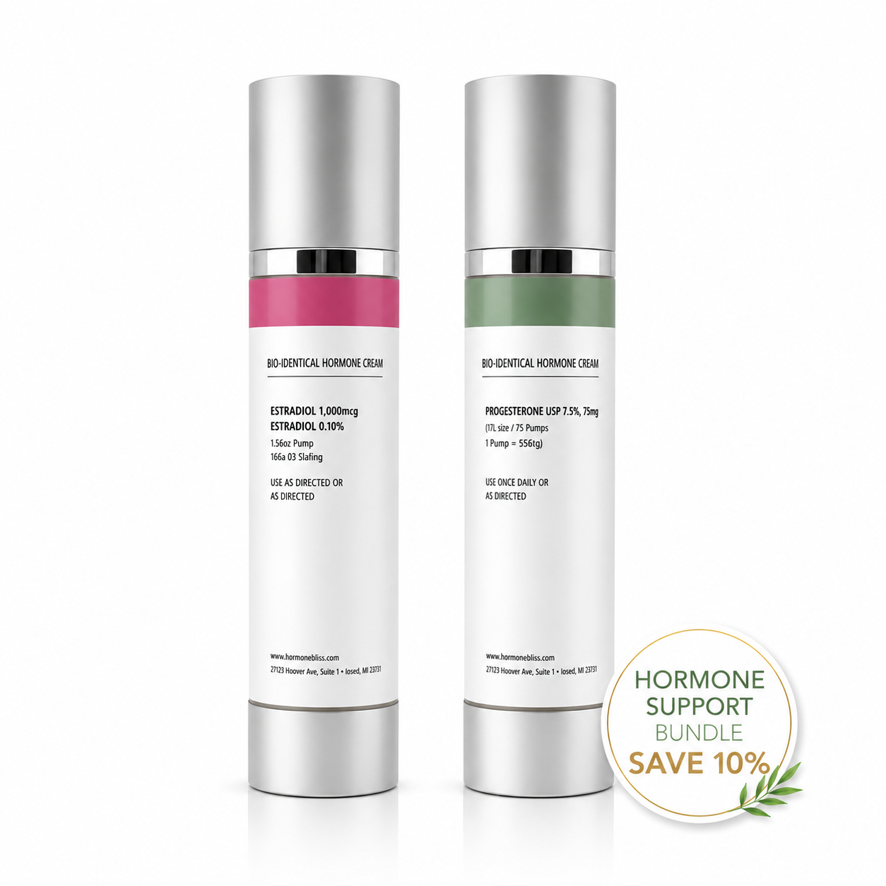 Bi-est &amp; Progesterone Duo Bundle 60-90 Day Supply